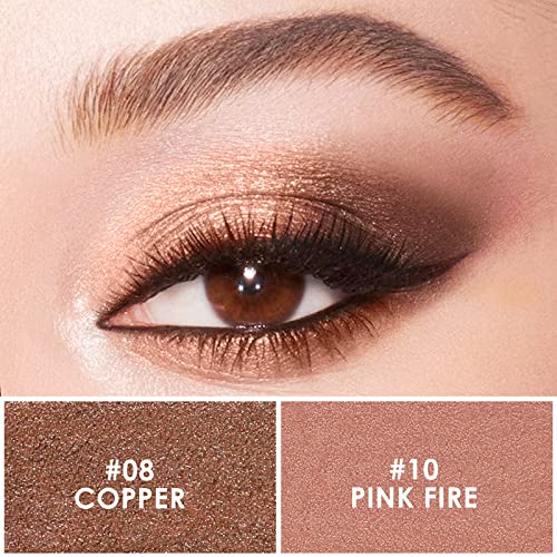 FOCALLURE 2 Pcs Cream Eyeshadow Stick,Shimmer Eyeshadow Pencil Crayon,High Pi...