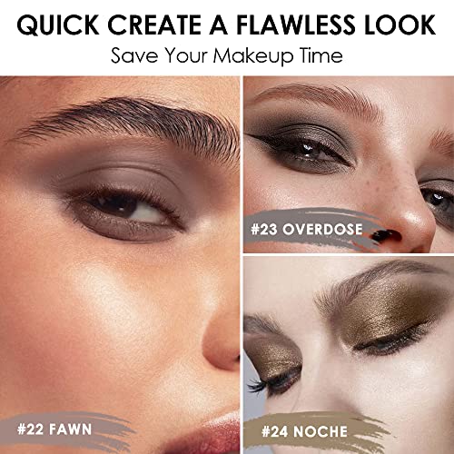 FOCALLURE 3PCS Cream Eyeshadow Stick Sets,Matte and Shimmer Eye Brightener St...