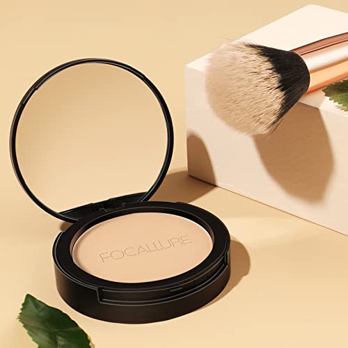 FOCALLURE Flawless Pressed Powder, Control Shine & Smooth Complexion, Pressed...