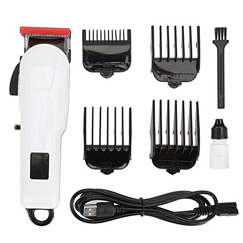 Cordless Hair Clipper Beard Trimmer Kit,Portable USB Hair Clipper Trimmer Rec...