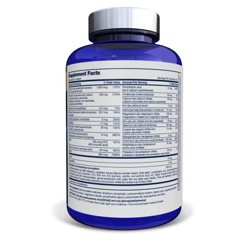 Focus Factor Brain and Vision Supplement, 120 Count - Eye Vitamin, Mineral Su...