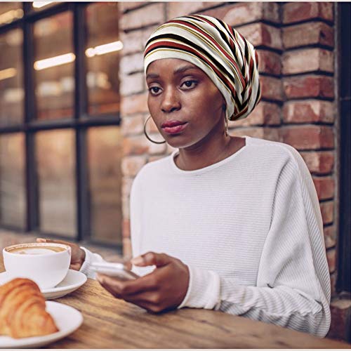 Hair Cap,Adjustable Silk Satin Lined Sleep In Gifts For Women