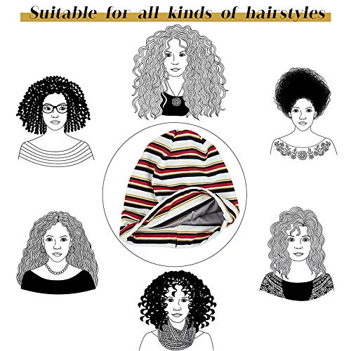 Hair Cap,Adjustable Silk Satin Lined Sleep In Gifts For Women