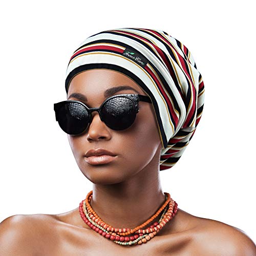 Hair Cap,Adjustable Silk Satin Lined Sleep In Gifts For Women