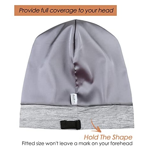 Slap Cap,Satin Lined Long Hair Women Satin Lined Sleeping Night Light Health ...