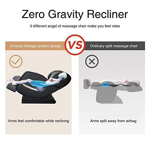 FOELRO Massage Chair Zero Gravity Full Body Shiatsu Recliner with Heating Bac...