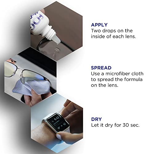 Fog Stopper - Anti-Fog Drops Treatment Effective On All Lenses (AR Coated Inc...