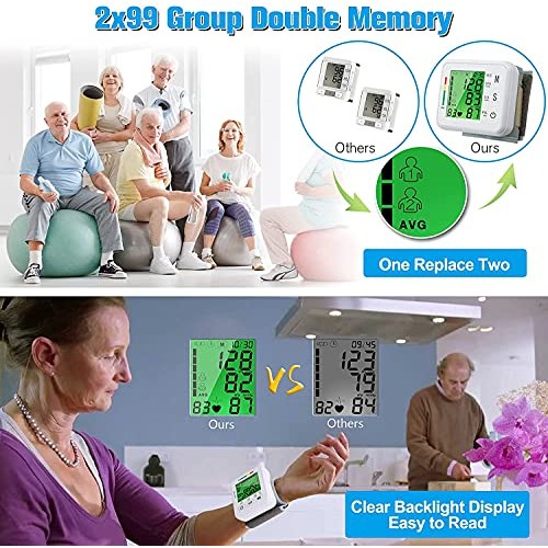 FOJOC Wrist Blood Pressure Monitor -Automatic BP Cuff Automatic BP Machine fo...