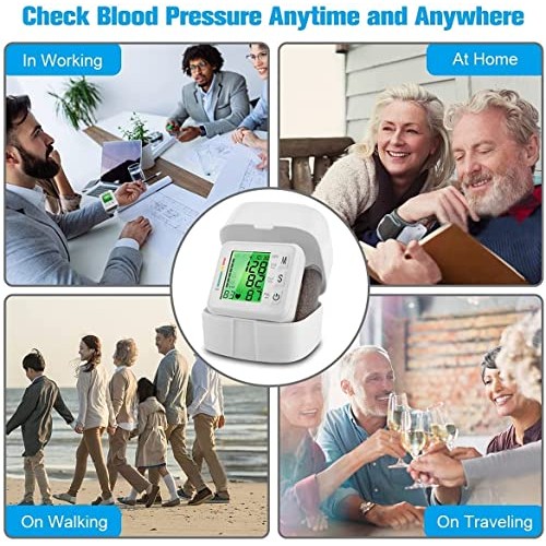 FOJOC Wrist Blood Pressure Monitor -Automatic BP Cuff Automatic BP Machine fo...