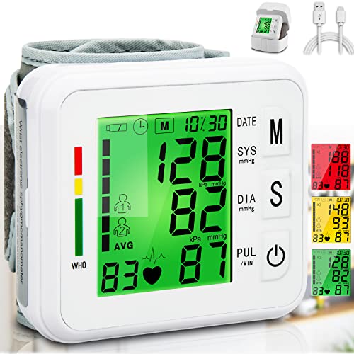 FOJOC Wrist Blood Pressure Monitor -Automatic BP Cuff Automatic BP Machine fo...