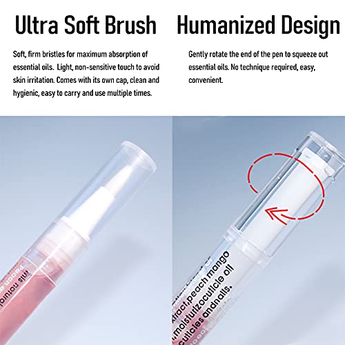 5Pcs Nail Cuticle Oil Pens Bulk Mini Repair Care Kit Manicure Hhydrating Cuti...