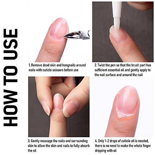 5Pcs Nail Cuticle Oil Pens Bulk Mini Repair Care Kit Manicure Hhydrating Cuti...