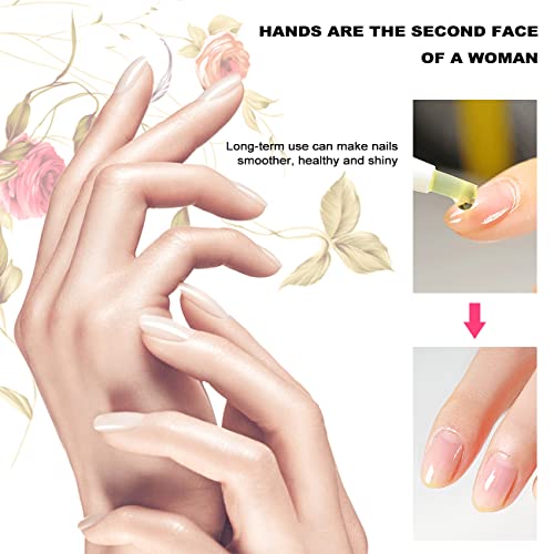 Nail Care Kit Cuticle Oil Pens Bulk, 5PCS Revitalizer Nail Oil Repair for Dam...