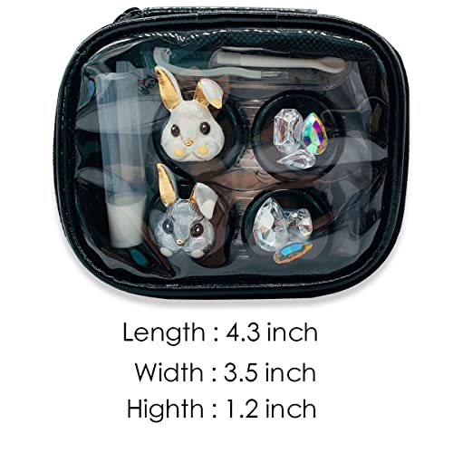 Folaxshoo Contact Lens Travel Kit Contact Lens Case Cute Eye Care Soak Storag...