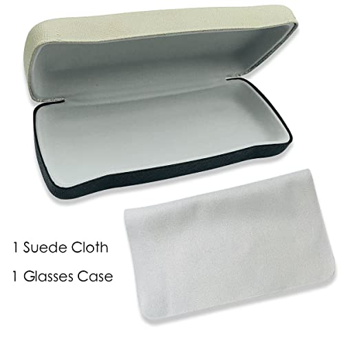 Folaxshoo Hard Clamshell Eye Glasses Case Cute Cat Face Protective Case with ...