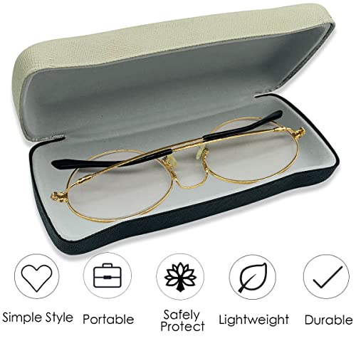 Folaxshoo Hard Clamshell Eye Glasses Case Cute Cat Face Protective Case with ...