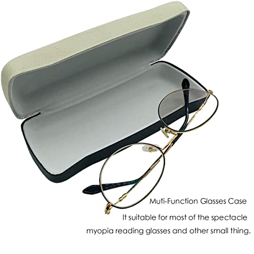 Folaxshoo Hard Clamshell Eye Glasses Case Cute Cat Face Protective Case with ...