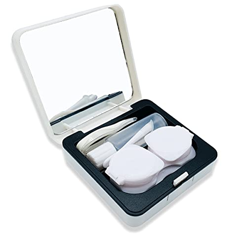 Folaxshoo Stylish Contact Lens Case Eye Care Kit Soak Container Storage Box w...