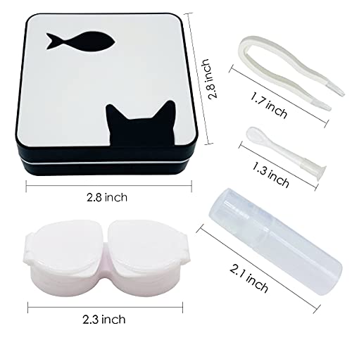 Folaxshoo Stylish Contact Lens Case Eye Care Kit Soak Container Storage Box w...