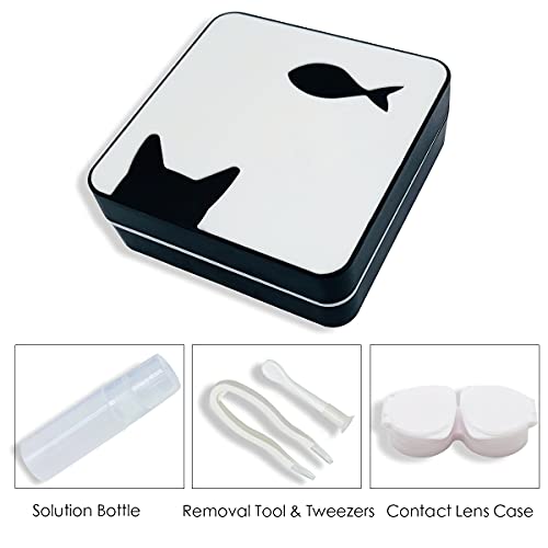 Folaxshoo Stylish Contact Lens Case Eye Care Kit Soak Container Storage Box w...