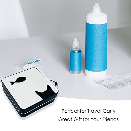 Folaxshoo Stylish Contact Lens Case Eye Care Kit Soak Container Storage Box w...