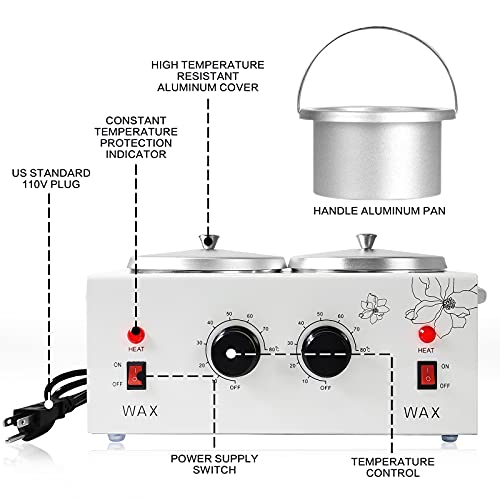 Waxing Kit Portable Wax Warmer Machine for Painless Hair Removal,Women Men Pr...