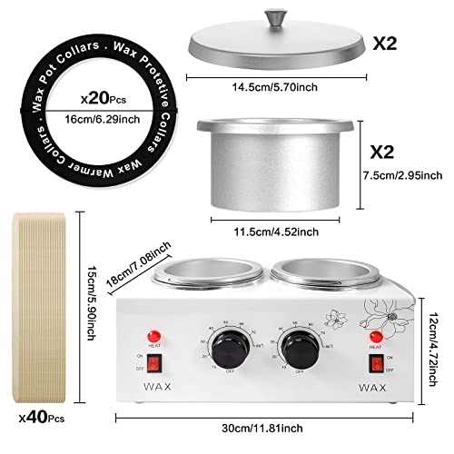 Waxing Kit Portable Wax Warmer Machine for Painless Hair Removal,Women Men Pr...