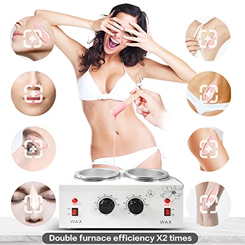 Waxing Kit Portable Wax Warmer Machine for Painless Hair Removal,Women Men Pr...