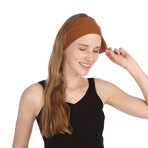 Folora 8 PCS Soft Knitted Cotton Elastic Headbands Yoga Running Sports Facial...