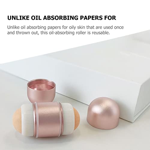 FOMIYES Oil Absorbing Stick Facial Oil Blotting Massager Reusable Oil- Resist...