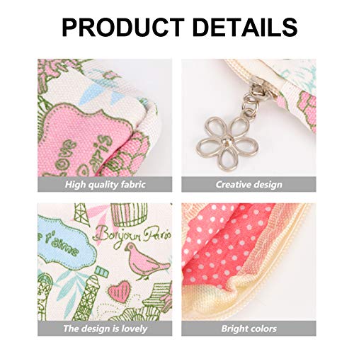 FOMIYES Portable Sanitary Napkin Storage Bag for Purse, Cotton Menstrual Pouc...