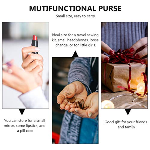 FOMIYES Portable Sanitary Napkin Storage Bag for Purse, Cotton Menstrual Pouc...