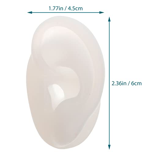FOMIYES Silicone Ear Model Ear Acupuncture Practice Model Ear Teaching Tool f...