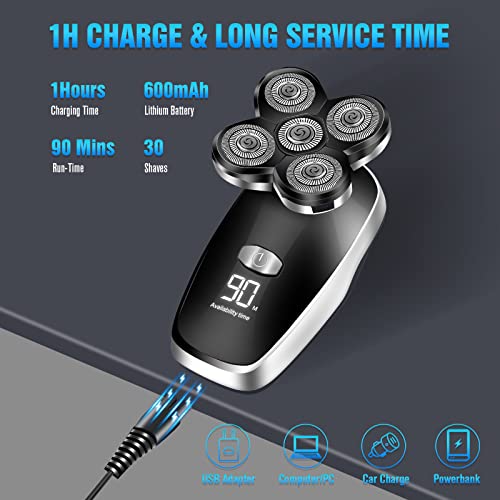 FONDFEEL Head Shavers for Bald Men,Bald Shavers for Men Cordless Head Razors,...