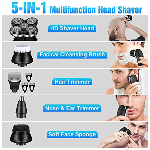 FONDFEEL Head Shavers for Bald Men,Bald Shavers for Men Cordless Head Razors,...