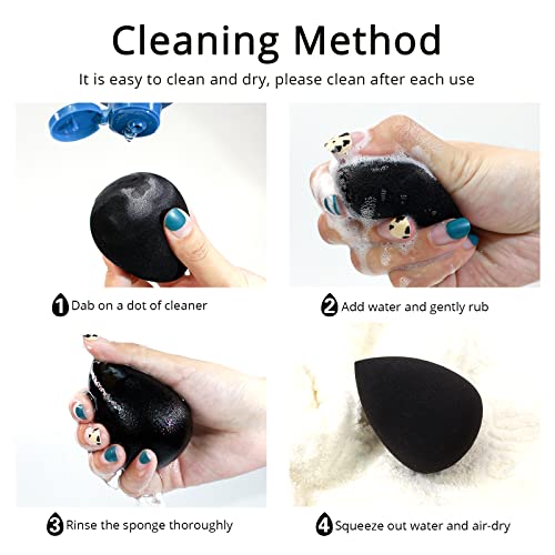 Foonbe Makeup Sponge, Latex Free and Vegan Beauty Sponge Blender for Powder, ...
