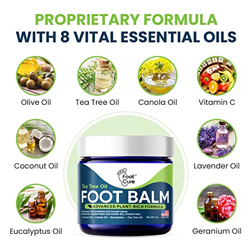 Foot Cure 3-in-1 Professional Foot Spa Kit - Tea Tree Foot Soak With Epsom Sa...