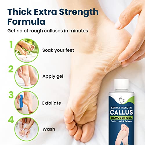 Foot Cure Callus Remover Kit for Feet - Professional Extra Strength Callus Re...