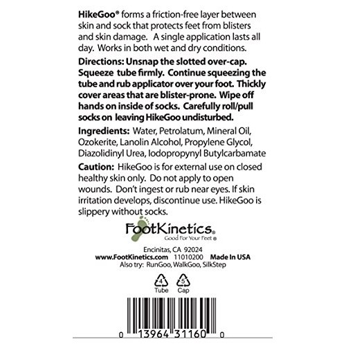 HikeGoo Blister Prevention Cream Specifically Formulated for Feet (3 oz)