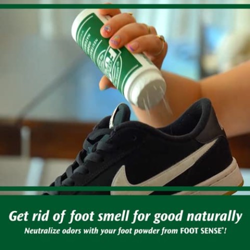 Natural Foot and Shoe Odor Eliminator – Talc-Free Shoe Deodorizer and Body Po...