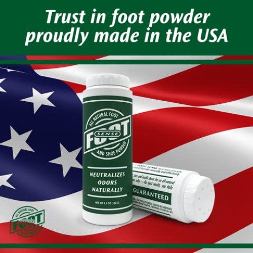 Natural Foot and Shoe Odor Eliminator – Talc-Free Shoe Deodorizer and Body Po...