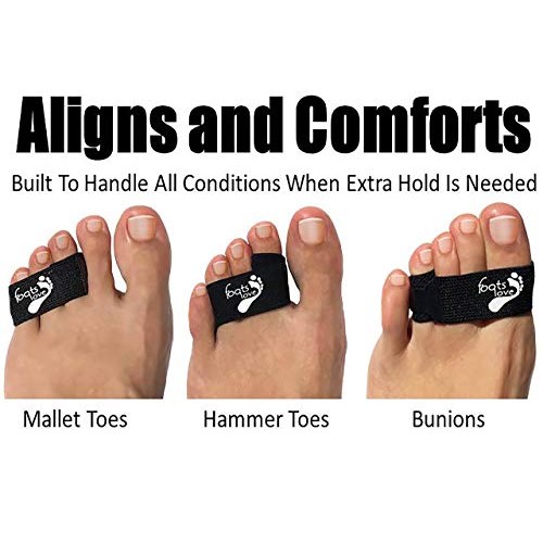 Foots Love –The Only Copper Orthopedic Broken Toe Wrap- Crooked Toe Separator...