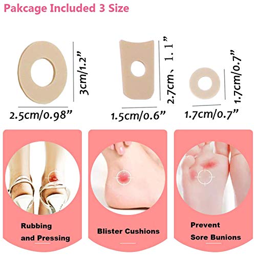 Footsihome 120 Counts Corn Cushion Foam Corn Protectos Pads for Foot, Sticker...