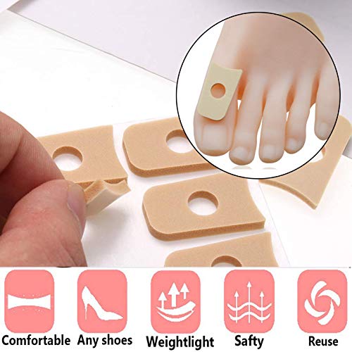 Footsihome 120 Counts Corn Cushion Foam Corn Protectos Pads for Foot, Sticker...