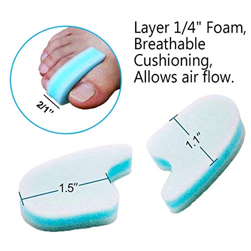 Toe Separators, Foam Toe Spacers, 20 Pack Bunion Corrector for Align Toes and...