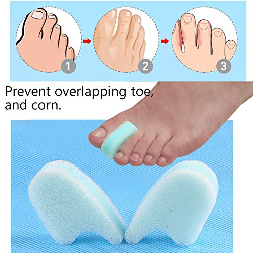 Toe Separators, Foam Toe Spacers, 20 Pack Bunion Corrector for Align Toes and...