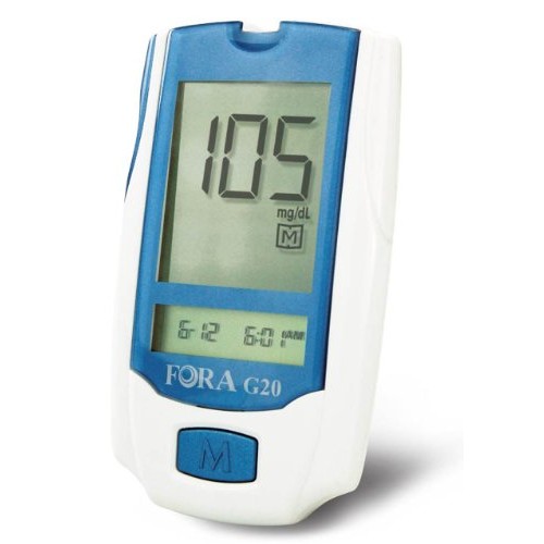 FORA G20 Blood Glucose Meter for Diabetes and Health Monitoring