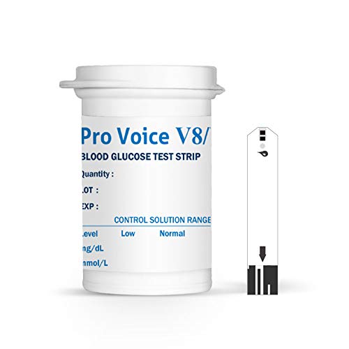 FORA Pro Voice V8 V9 Blood Glucose Test Strips for Precise Blood Sugar Measur...