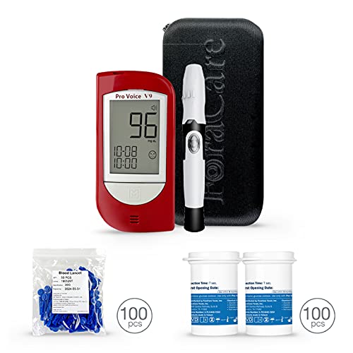 FORA Pro Voice V9 Diabetes Testing Kit for Accurate and Easy Monitoring Your ...