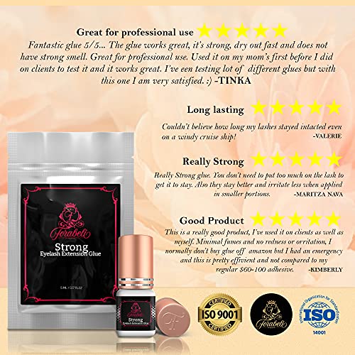 Strong Eyelash Extension Glue - Forabeli 5ml / 2-3 Sec Drying time / 6 Weeks ...